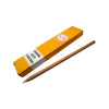 A single tailors' cloth marking pencil beside its yellow packaging box with the brand name 'Hancocks' visible on it.