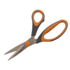 grey and orange handle scissors 