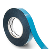 Roll of Conntex tape with blue and black colors on a white background
