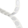 White Adhesive Hook and Loop Coins