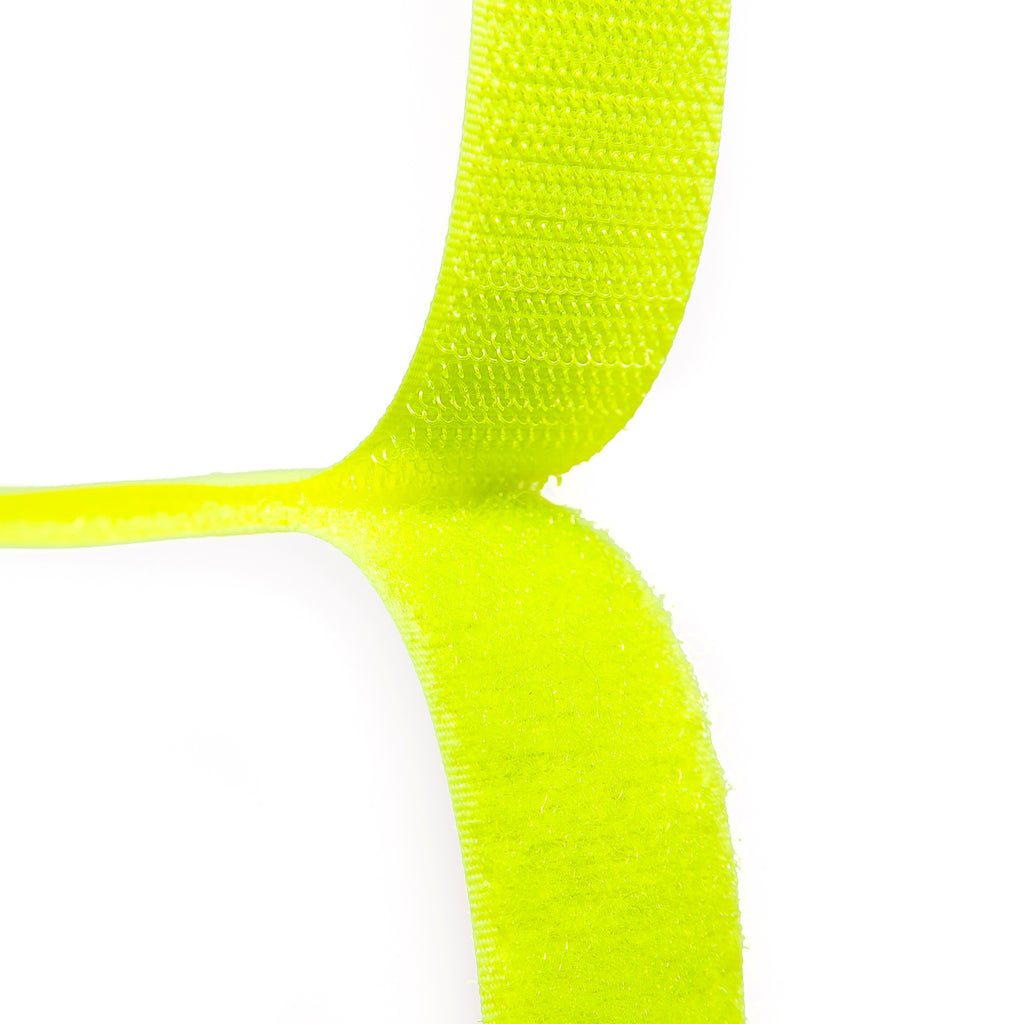 Fluorescent Yellow Sew On Hook and Loop